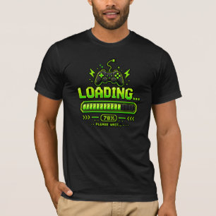 Camiseta Controle de Jogo Neon Pixel Art