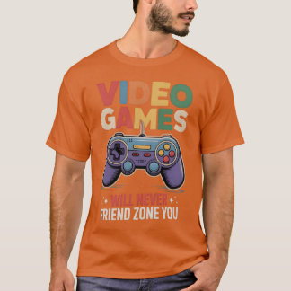 Camiseta Controle de Jogo Retro com Amigo de Videogame