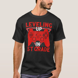 Camiseta Controle de jogos de vídeo para estudantes nivelan