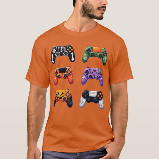 Camiseta Controle de Jogos de Vídeo Retro de Halloween Bruh