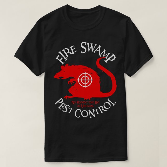 Camiseta Controle de Pest de Incêndio ROUS (Frente do Design)