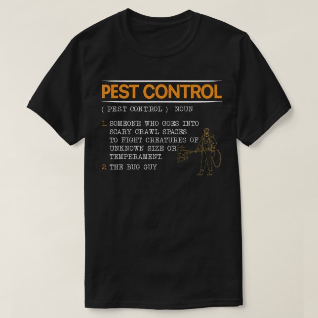 Camiseta Controle de pragas do Exterminador Animal (Frente do Design)