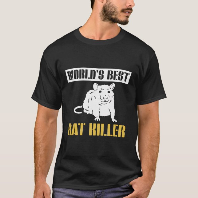 Camiseta Controle de Pragas do Exterminador da Killer de ra (Frente)