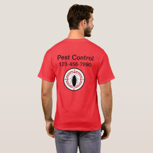 Camiseta Controle de pragas Logotipo comercial