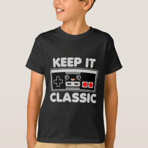 Camiseta Controle de Video Game Keep It Clic Humor 80s Retr