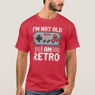 Camiseta Controle de Video Game Não Sou Velho Sou Gamer Ret