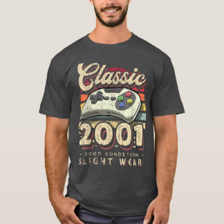 Camiseta Controle de vídeo retrô clássico de 2001 para aniv