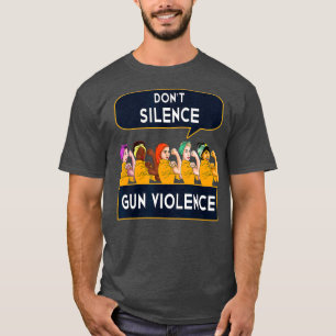 Camiseta Controle de Violência Anti-Armas Design Orange Ro