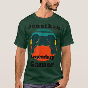 Camiseta Controle do Jogador de Vídeo Jovem Jonathan Legend