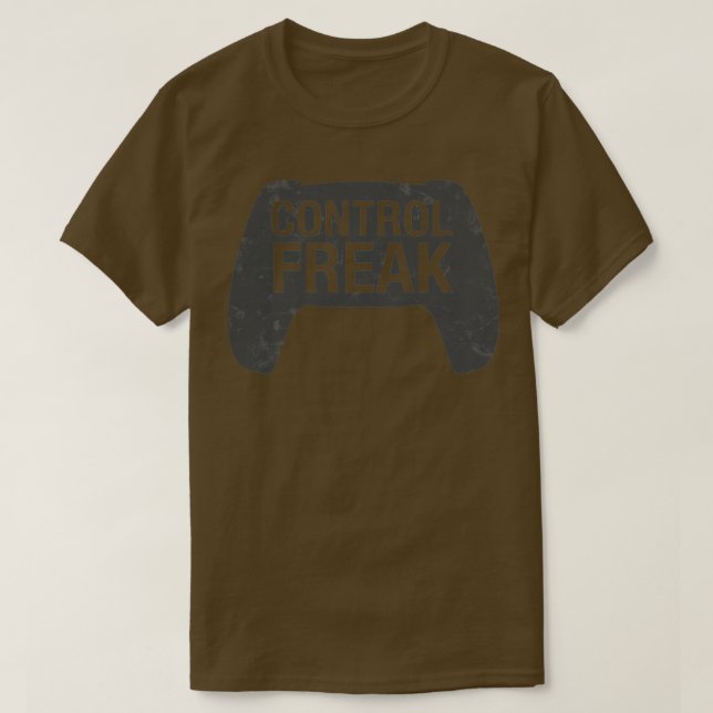 Camiseta Controle o Freak Video Game Console Controller Fun (Frente do Design)