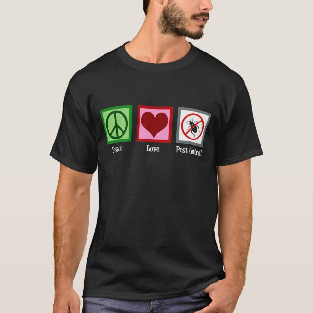 Camiseta Controle Pest de Amor pela Paz (Frente)