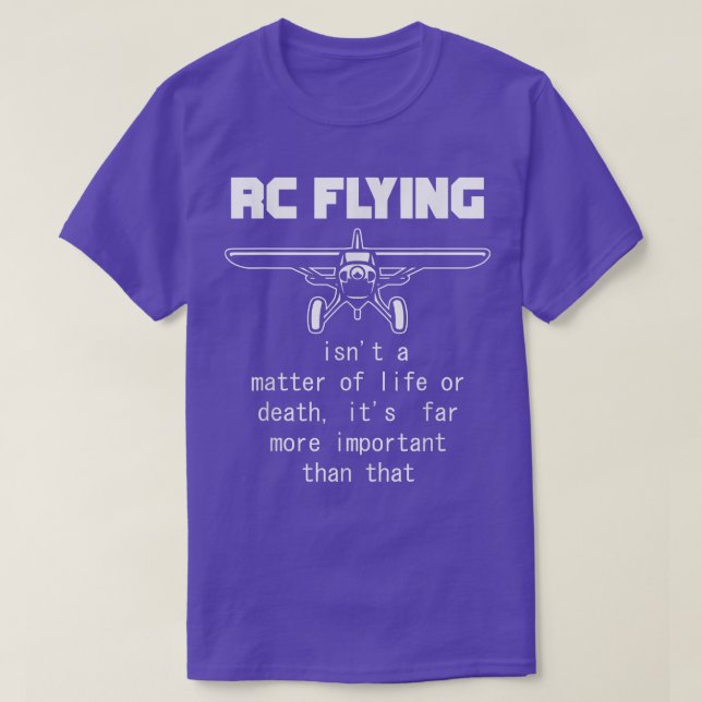 Camiseta Controle remoto de avião controlado por rádio RC (Frente do Design)
