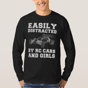 Camiseta Controle remoto Romances: RC-Carros e Meninas Engr