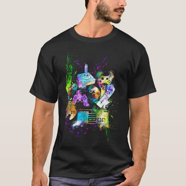 Camiseta Controle todos os Controles de Videogame (Frente)