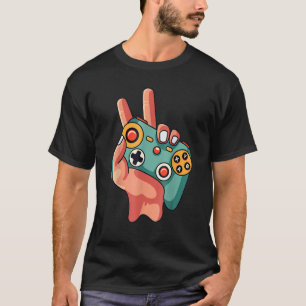 Camiseta Controles de Jogos Retroativos Crianças Gama de Jo