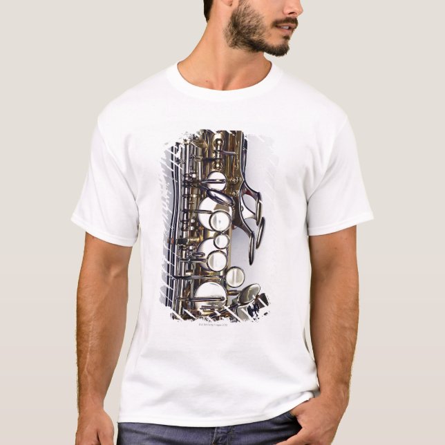 Camiseta Controles do saxofone (Frente)