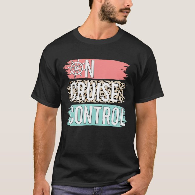 Camiseta Controlo Da Família De Férias De Verão De Leopardo (Frente)