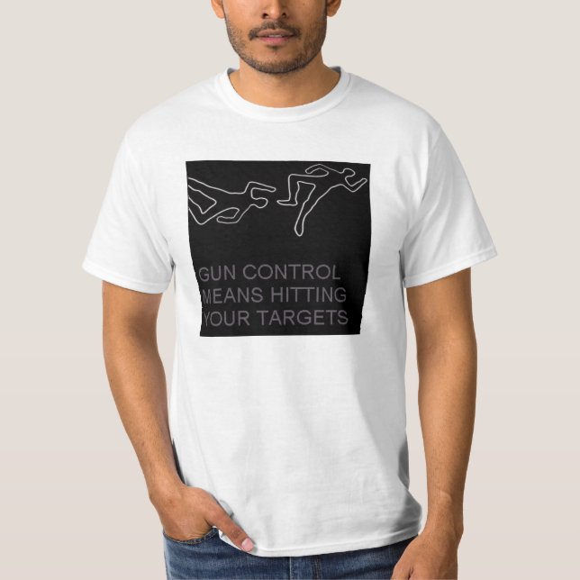 CAMISETA CONTROLO DE ARMAS (Frente)