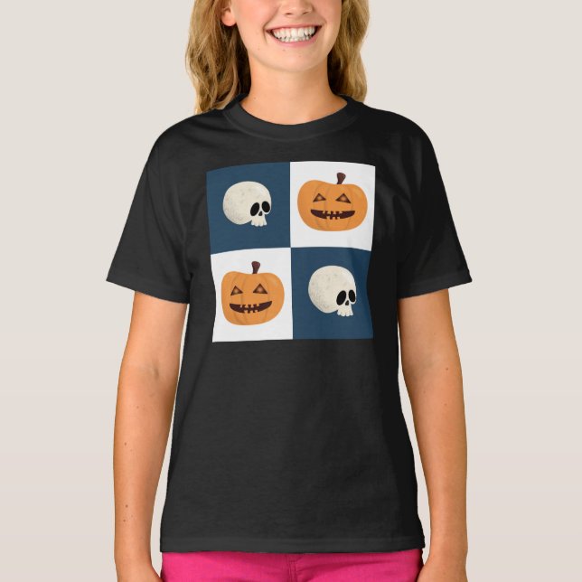 Camiseta Controlo de Skulls e de Pumpkins (Frente)