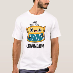 Camiseta Conundrum Engraçado Drummer Drum Pun