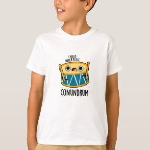 Camiseta Conundrum Engraçado Drummer Drum Pun