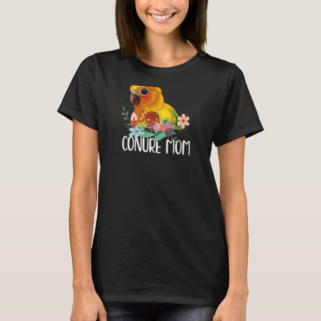 Camiseta Conure Mãe Parrot Budget Cute Bird Meme (Frente)
