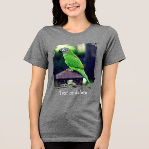 Camiseta Conure Papagaio Cabeça Escura Personalizado