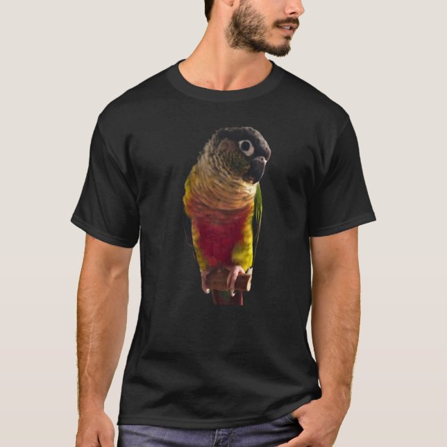 Camiseta Conure Parrot Bird design Green boek Love for b (Frente)