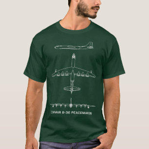 Camiseta Convair B36 Peacemaker American Strategic Bomber P