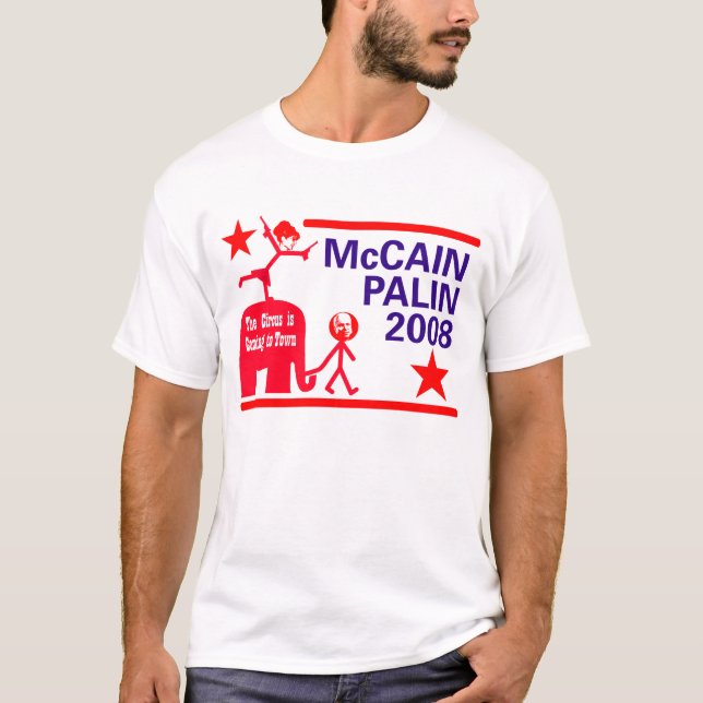 Camiseta Convenção 2008 de McCain Palin (Frente)