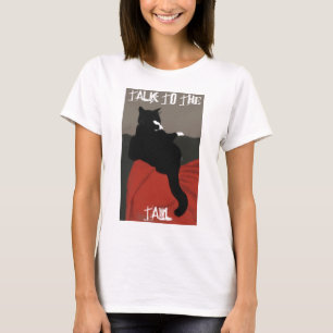 Camiseta Conversa ao T das mulheres da cauda