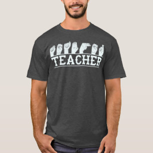 Camiseta Conversa de ASL do professor de idioma de sinais