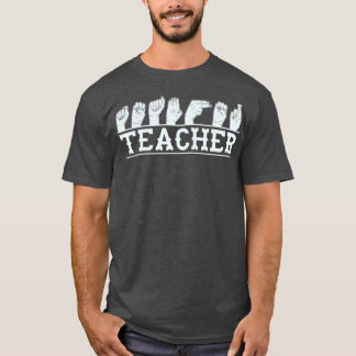 Camiseta Conversa de ASL do professor de idioma de sinais