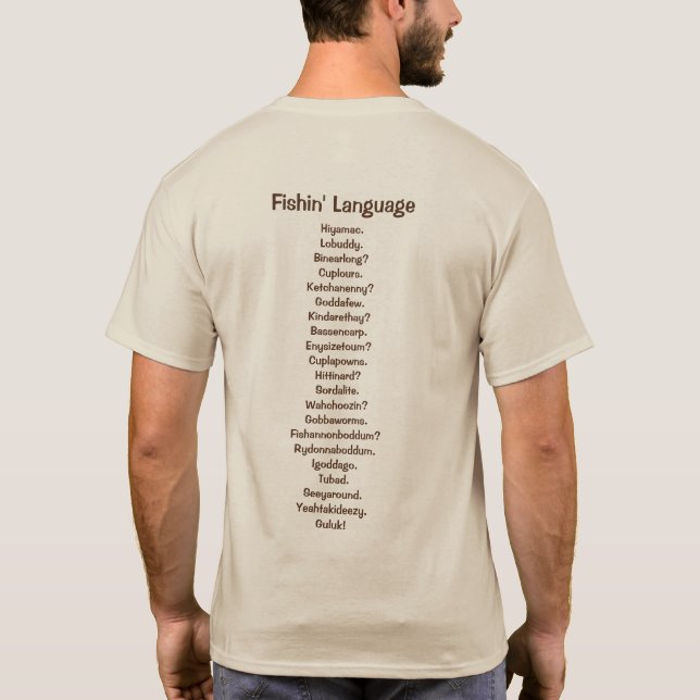 Camiseta Conversa de Pesca Engraçada (Verso)