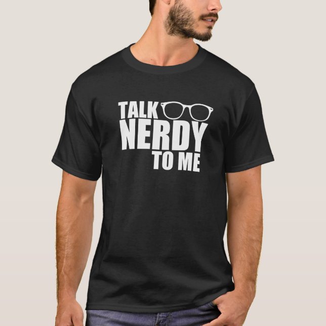 Camiseta Conversa Nerdy a mim! (Frente)