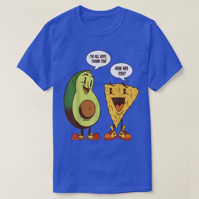 Camiseta Conversa sobre Avocado e Pizza Eu sou toda engraça (Frente do Design)