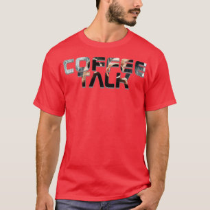 Camiseta conversa sobre café
