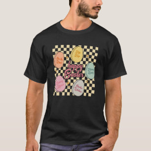 Camiseta Conversação de Ovos de páscoa Doces Verificada de 