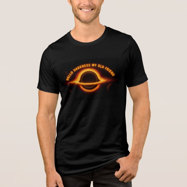 Camiseta Conversação Interestelar de Buraco Negro (Frente)