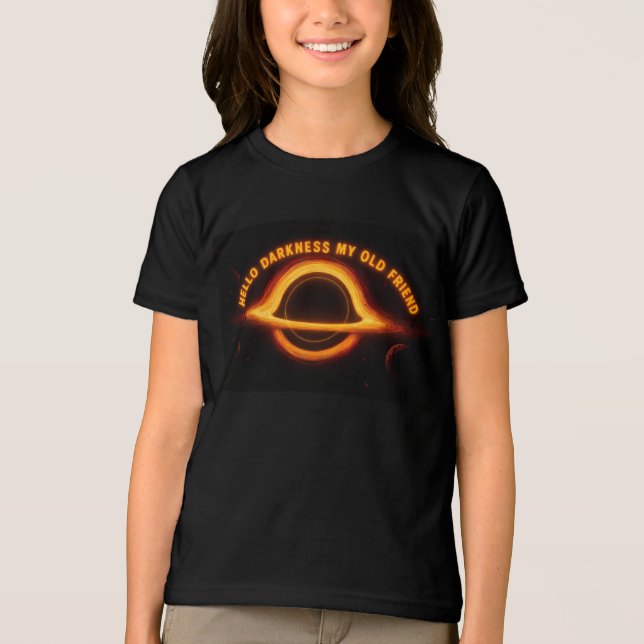 Camiseta Conversação Interestelar de Buraco Negro (Frente)