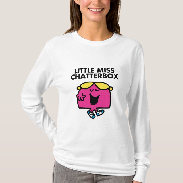 Camiseta Conversando Com A Pequena Miss Chatterbox (Frente)