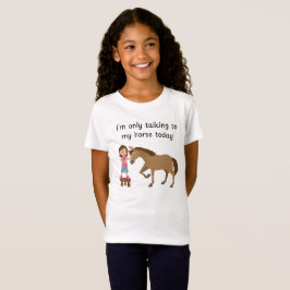 Camiseta Conversando com minha garota do cavalo