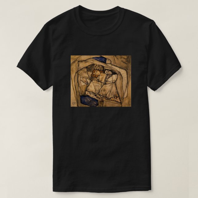 Camiseta Conversão de Egon Schiele reforçada com artificia  (Frente do Design)