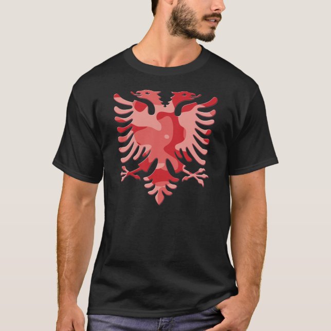 Camiseta Conversas Camo Albanian Eagle 3D (Frente)
