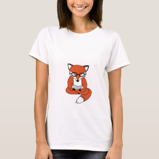 Camiseta Conversas fox reading book