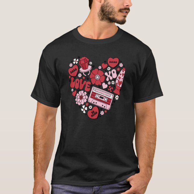 Camiseta Conversation Hearts Love Valentine's Day Couples (Frente)