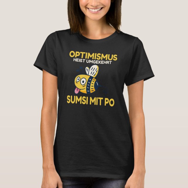 Camiseta Conversely backprint optimism means Sumsi with Po  (Frente)