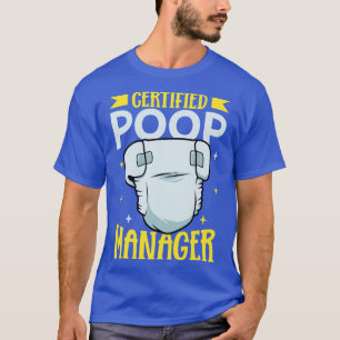 Camiseta Conversor de Fralda do Gerenciador de Poop Certifi