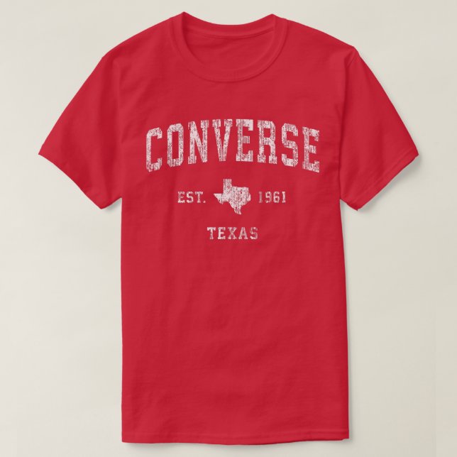 Camiseta Converter a Vintage do Texas TX (Frente do Design)