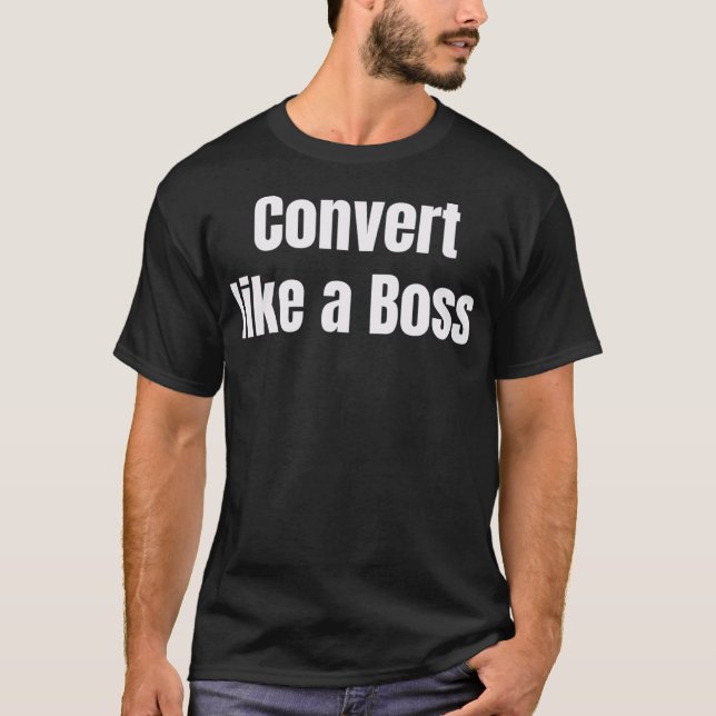Camiseta Converter Como Um Marketing De Ecommerce Chefe T P (Frente)
